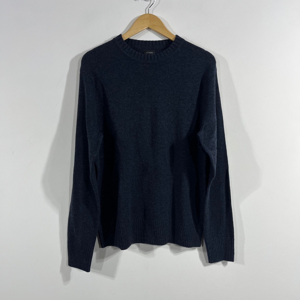 J.Crew Fisherman Quiet Luxury Merino Wool Crewneck Sweater Preppy Womens Large - Picture 2 of 8